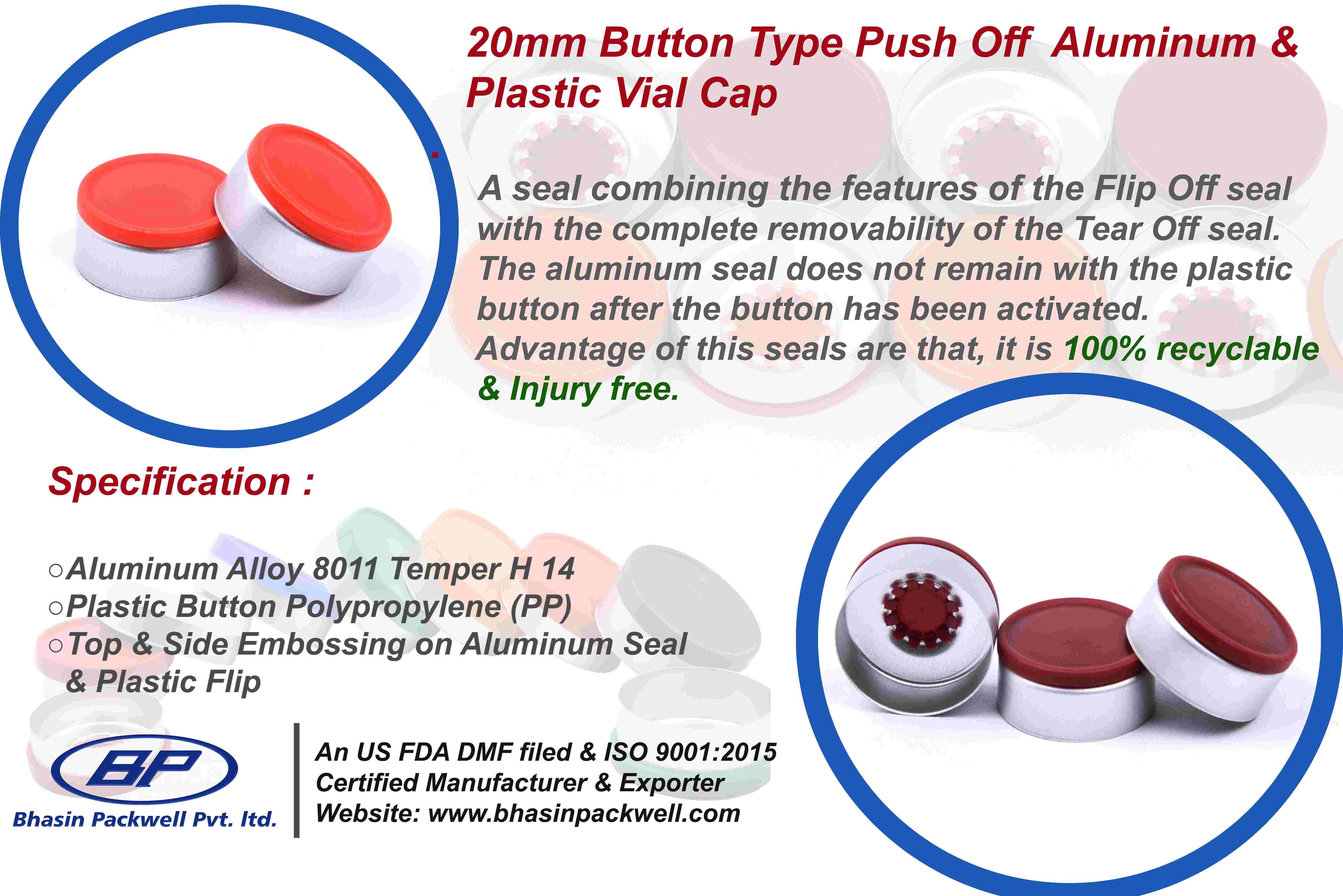 Button-Type Flip-Off Seals